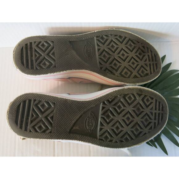 DICKIES High Top Canvas Print Tennis Shoes Sneaker Size 4 Girls Lace Up Pink Y2K - Picture 7 of 13